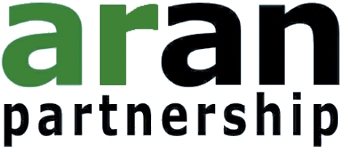 aran partnership white logo